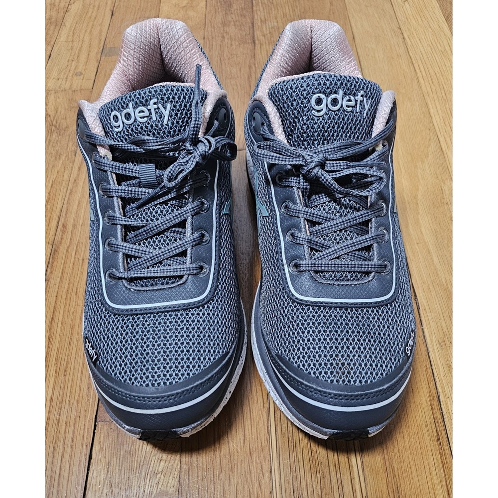 Gravity Defyer Womens GDEFY Mighty Walk Gray Athletic Walking Shoes Size 11 EUC